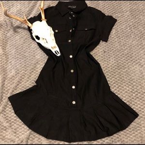 Current Mood Black Western Dress